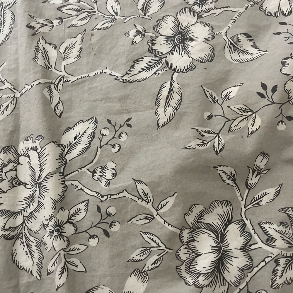 IKEA Gray and Green Paisley Duvet Cover Set - Picture 3 of 5